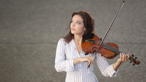 Women Model Oleg Volk Violin Fiddle Musician Looking Sideways 1600x944 Wallpaper