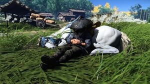Ghost Of Tsushima Video Games Video Game Characters CGi Grass Sleeping Horse 3840x2160 Wallpaper