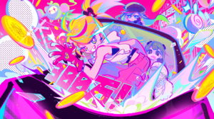 MuseDash Anime Girls Kawai Artist Music Car Coins Colorful 1920x1080 Wallpaper