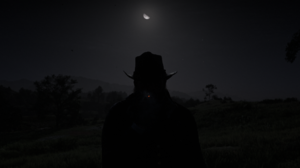 Red Dead Redemption 2 Arthur Morgan CGi Video Games Night Dark Background Hat Video Game Characters  3439x1437 Wallpaper