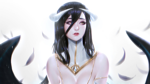 Overlord Anime Albedo OverLord Anime Girls Feathers Horns Wings 3840x2160 Wallpaper
