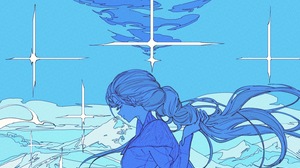 Cogecha Anime Anime Girls Portrait Display Long Hair Sky Clouds Closed Eyes 1521x2223 wallpaper