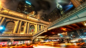 Trey Ratcliff Photography New York City Night Lights Building Skyscraper Street Grand Central Termin 3840x2160 Wallpaper