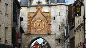 Architecture Building Urban Street City Clock Tower Clocks Portrait Display France Old Building Arch 1356x2047 Wallpaper