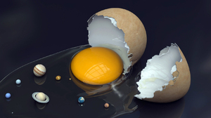 Universe Sun Solar System Artistic Egg Manipulation 1680x1050 Wallpaper