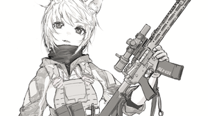 AR 15 Operator AEM01 Tactical Cat Girl 3173x1785 wallpaper