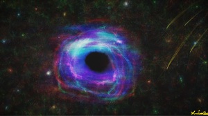 Digital Art Black Holes Universe Space Colorful 3454x1885 Wallpaper