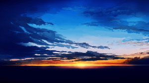 Artwork Digital Art Sunset Clouds Digital Painting Sky Sun Gracile 5640x2400 Wallpaper