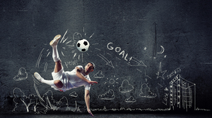 Ball Man Soccer 5000x3500 Wallpaper