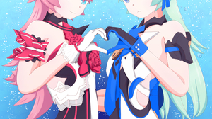 Anime Anime Girls Honkai Impact Honkai Impact 3rd Rozaliya Olenyeva Liliya Olenyeva Pink Hair Blue H 1736x2456 Wallpaper