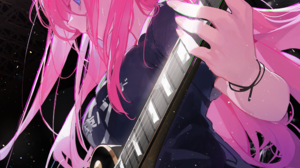 Anime Anime Girls BOCCHi THE ROCK Gotou Hitori Kuroduki Musical Instrument Guitar Long Hair Looking  1000x1415 Wallpaper