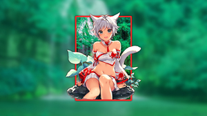 Renders In Shapes Anime Picture In Picture Neko Ears Final Fantasy XiV A Realm Reborn Miqote Final F 2560x1440 wallpaper