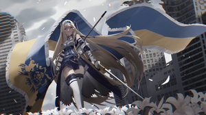 Anime Anime Girls Flowers Blonde Weapon Flag Arknights 4032x2309 Wallpaper
