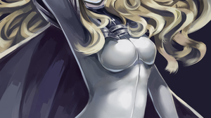 Claymore Anime Anime Girls Armor Long Hair Blond Hair 2D Looking At Viewer Vertical Simple Backgroun 3779x4960 Wallpaper