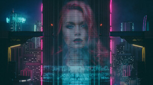 David Legnon Cityscape Cyberpunk Night Neon Lights Neon Glow Building Skyscraper Commercial Pink Hai 1920x1080 Wallpaper