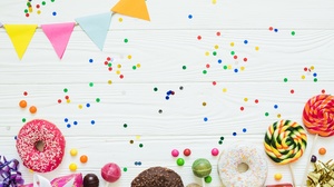 Doughnut Lollipop Sweets 5760x3840 Wallpaper