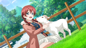 Emma Verde Love Live Nijigasaki High School Idol Club Love Live Anime Anime Girls Animals Grass Brai 3600x1800 wallpaper