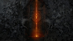 Video Games Watermarked Diablo Diablo IV Blizzard Entertainment Door Demon Video Game Art 5120x2880 Wallpaper