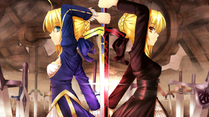 Anime Anime Girls Fate Series Fate Stay Night Fate Stay Night Heavens Feel Excalibur Saber Saber Alt 1600x1100 Wallpaper