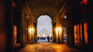 Trey Ratcliff Photography 4K France Interior People Lights Louvre Paris 3840x2160 Wallpaper
