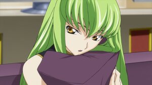 Anime Anime Girls Code Geass C C Code Geass Long Hair Green Hair Anime Screenshot Artwork Digital Ar 1920x1080 Wallpaper