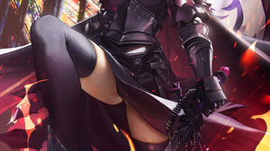 Fate Grand Order Jeanne DArc Fate Anime Girls Armor Sword 971x1500 Wallpaper