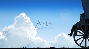 Anime Sky Scarf Looking Up Clouds Anime Boys Sitting Simple Background Minimalism Aria 2926x1536 Wallpaper