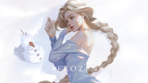 Blonde Braid Elsa Frozen Frozen 2 Girl Long Hair Olaf Frozen 1920x1158 Wallpaper