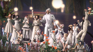 Final Fantasy XiV A Realm Reborn Reshade Weddings White ONyx CGi Video Game Characters Wedding Dress 2560x1440 Wallpaper
