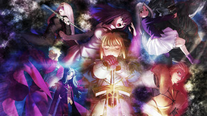 Saber Fate Series Rin Tohsaka Gilgamesh Fate Series Illyasviel Von Einzbern Sakura Matou Berserker F 1280x1024 Wallpaper