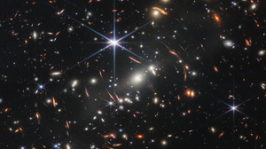 Universe Space Galaxy James Webb Space Telescope Stars Starry Night NASA Gravitational Lens 1960x2000 Wallpaper