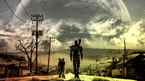 Fallout 3 Fallout New Vegas Dog Apocalyptic 2560x1440 Wallpaper