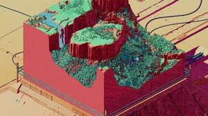 Calder Moore Fantasy Art Landscape Futuristic Colorful Cross Section Digital Art 2048x2048 Wallpaper