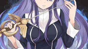 Anime Anime Girls 2D Digital Art Artwork Portrait Display Vertical Purple Hair Blue Eyes Headdress D 1164x1600 Wallpaper