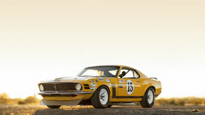 Ford Mustang Yellow Cars Race Cars Muscle Cars Livery Desert Road American Cars Pony Cars 2560x1491 Wallpaper