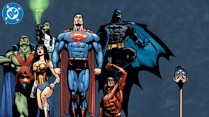 Batman Dc Comics Flash Green Lantern Justice League Martian Manhunter Plastic Man Superman Wonder Wo 2666x1500 Wallpaper