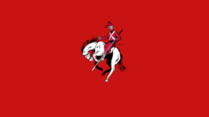 Simple Background Warrior Soldier Argentina KowalArt Minimalism Red Background Horse Horse Riding 5120x2880 Wallpaper