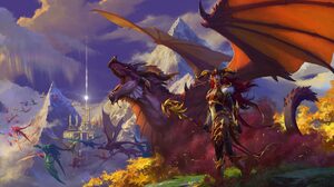 World Of Warcraft Alexstraza Dragonflight Dragon Video Games Video Game Art Video Game Characters Cr 2560x1580 Wallpaper