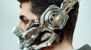 Cyborg 3D Profile Concept Art Futuristic Mask Face Mask 1950x2438 Wallpaper