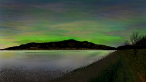 Digital Art Digital Painting Nature Shoreline 1920x1080 Wallpaper