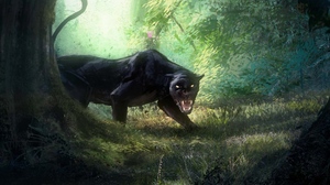 Animal Black Panther 1920x1200 wallpaper