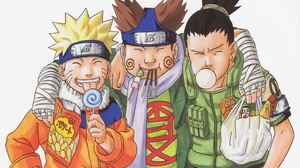 Uzumaki Naruto Naruto Anime Nara Shikamaru Akimichi Choji Anime Boys Manga Headband Closed Eyes Loll 3840x3034 Wallpaper