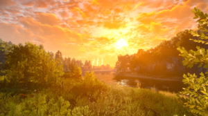 The Witcher The Witcher 3 Wild Hunt Landscape Video Games Water Sunset Sunset Glow Clouds Sky Nature 3840x2160 Wallpaper