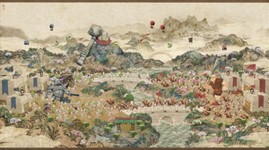 Clash Royale Battle Video Game Art Behance Video Games Skeleton Giant Water River Bridge Mountains H 3500x1930 Wallpaper