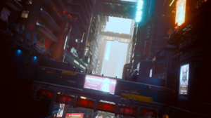Screen Shot Cyberpunk 2077 CD Projekt RED Video Games CGi City City Lights 2560x1440 Wallpaper