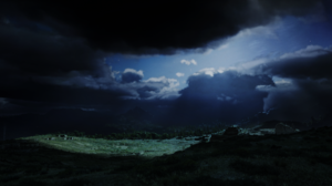 Red Dead Redemption 2 Valley Dark Background Forest Night Moonlight Grass Night Sky Clouds Nature Vi 2358x1392 Wallpaper