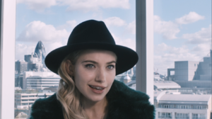 Imogen Poots Hat Women Millinery London Black Coat Women With Hats Black Hat Blonde Actress 1366x768 Wallpaper