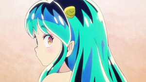 Urusei Yatsura Anime Anime Girls Anime Screenshot Minimalism Pointy Ears Simple Background Multi Col 3840x2160 wallpaper