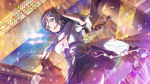 Toujou Nozomi Love Live Anime Anime Girls Dress Braids Lights Stars Long Hair Ponytail Looking At Vi 4096x2520 Wallpaper