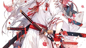 Sword Anime Girls 1080x1619 Wallpaper